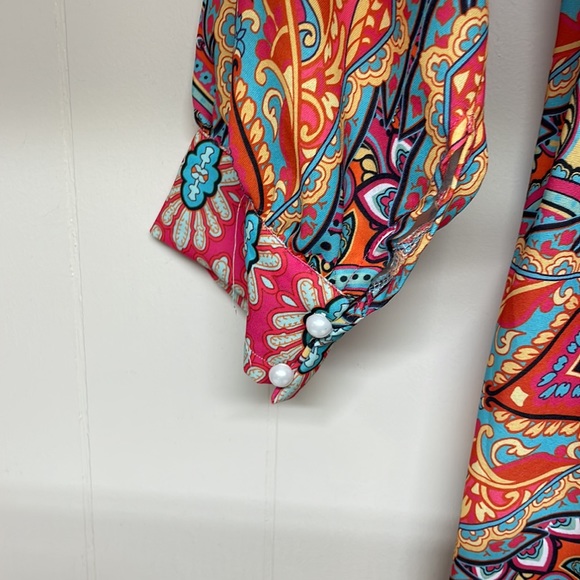 Sundress / coverup Colorful Sz L - Picture 4 of 11